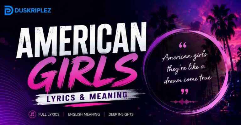 Harry Styles American Girls Lyrics Meaning and Details